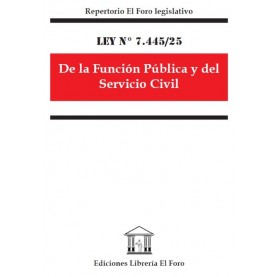 Ley N° 7445/2025 De la función pública y servicio civil