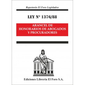 LEY Nº  1376/1988 Arancel de Honorarios de Abogados y Procuradores