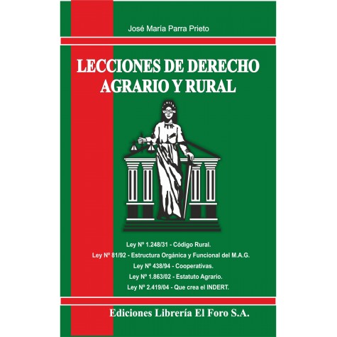 Lecciones de Derecho Agrario y Rural