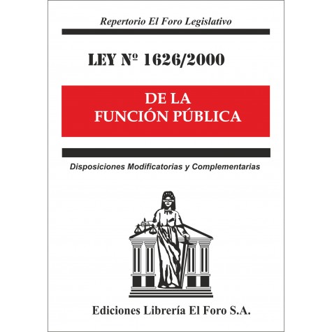 Ley Nº 1626/2000 de la Función Pública