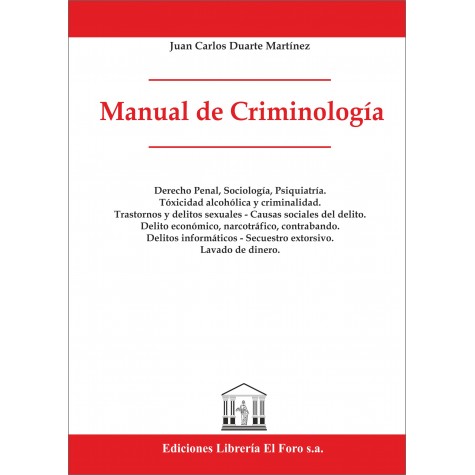 Manual de Criminología