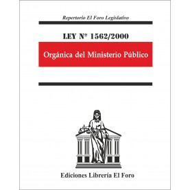 Ley Nº 1562/2000 Órganica del Ministerio Público