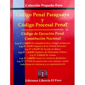 Código Penal Paraguayo y Código Procesal Penal (pequeño)