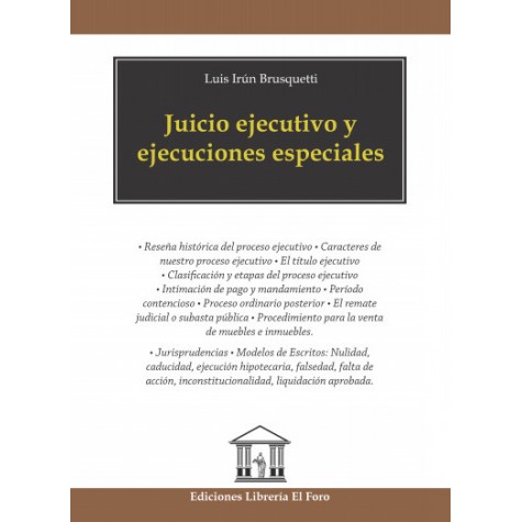 Juicio ejecutivo y ejecuciones especiales