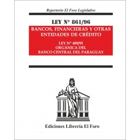 Ley Nº 861/96 Bancos, Financieras y otras Entidades de Crédito